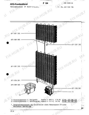 Взрыв-схема холодильника Aeg DF 18 231 W ADL - Схема узла Section3