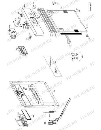 Схема №1 ADG 150/2 SW с изображением Панель для посудомойки Whirlpool 481290508458