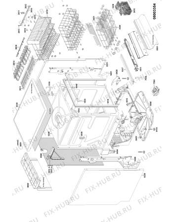 Схема №1 ADP 588 WH с изображением Тумблер для посудомойки Whirlpool 481290508819