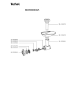 Схема №1 NE410838/35A с изображением Часть корпуса для электрошинковки Tefal SS-1530000513
