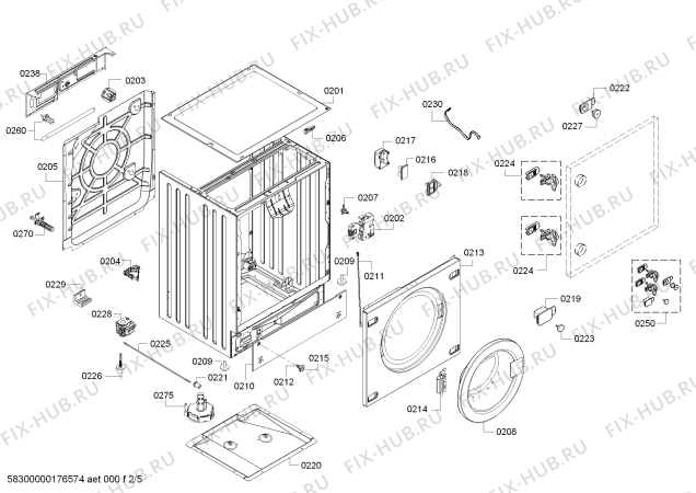 Схема №1 WKD28540FF с изображением Кнопка для стиральной машины Bosch 00620827