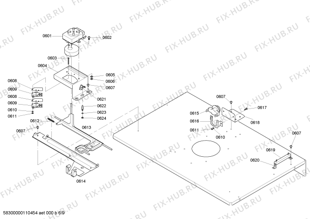 Схема №4 HBN756AUC с изображением Держатель для холодильника Bosch 00240871