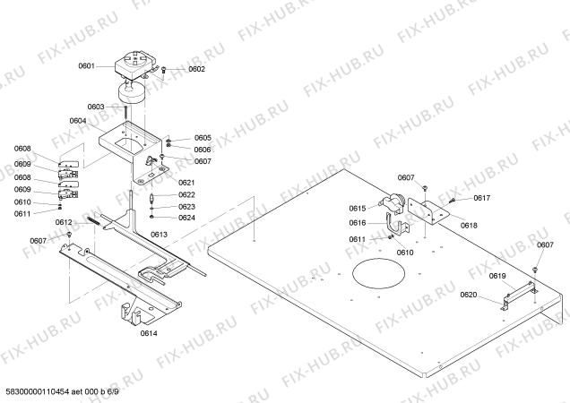 Схема №4 HBL765AUC с изображением Кабель для холодильника Bosch 00445463