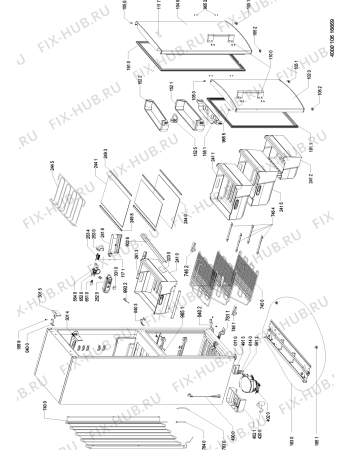 Схема №1 KGE PLATINUM 4 A++ I с изображением Ящичек для холодильной камеры Whirlpool 481010569998