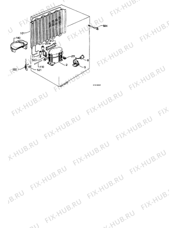 Взрыв-схема холодильника Zanussi ZFC1604S - Схема узла Functional parts