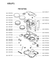 Схема №1 F6614238(0) с изображением Крышка для кофеварки (кофемашины) Krups MS-0069478