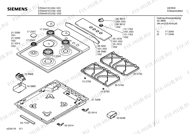 Схема №1 T2163B1EU с изображением Столешница для духового шкафа Bosch 00215374