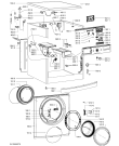 Схема №1 AWOD 4836 с изображением Ручка (крючок) люка для стиралки Whirlpool 481071424091