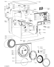 Схема №1 AWOC 7283 с изображением Блок управления для стиральной машины Whirlpool 481010584349