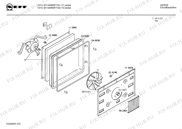 Схема №1 B1140W0FF 1015 с изображением Инструкция по эксплуатации для электропечи Bosch 00515610