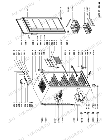 Схема №1 CVT 29 с изображением Вноска для холодильника Whirlpool 481246079108