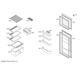 Схема №1 3FEW2416 с изображением Дверь морозильной камеры для холодильной камеры Bosch 00686259