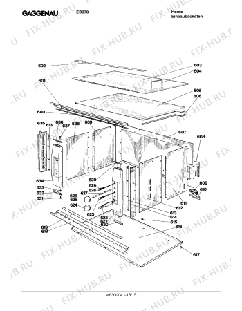 Схема №4 EB378110 с изображением Стеклянная полка для плиты (духовки) Bosch 00292145