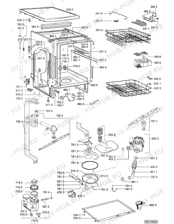 Схема №1 C 881 BR с изображением Микромодуль для посудомойки Whirlpool 480140101736