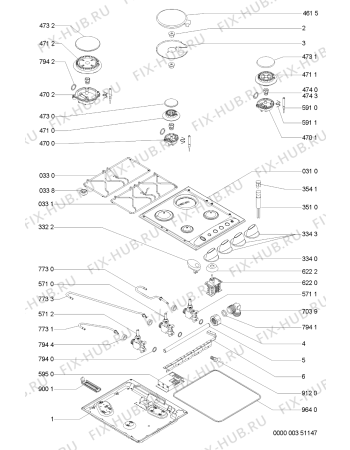 Схема №1 AKM 211 IX с изображением Затычка для духового шкафа Whirlpool 481244038798