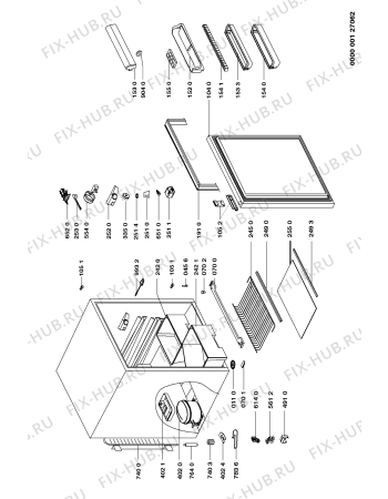 Схема №1 ARB 540-K/G/1 с изображением Всякое для холодильника Whirlpool 481236038585