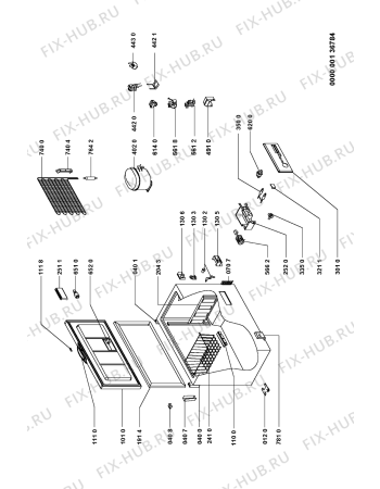 Схема №1 AFG 517 с изображением Микротермостат для холодильной камеры Whirlpool 481228238221