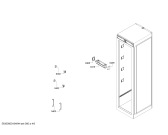 Схема №1 T24IR800SP с изображением Крышка для холодильника Bosch 00687239