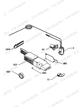 Взрыв-схема холодильника Zoppas P18/8E-1 - Схема узла Electrical equipment