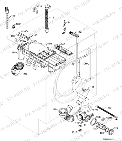 Взрыв-схема стиральной машины Kuppersbusch IWT1459.2W-C - Схема узла Hydraulic System 272