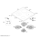 Схема №1 HLN653450F с изображением Фронтальное стекло для плиты (духовки) Bosch 00478418