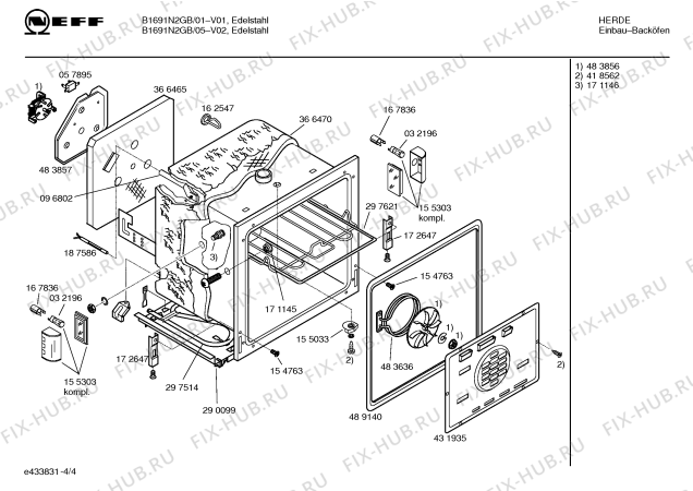 Схема №2 B1691N1GB с изображением Набор кнопок для плиты (духовки) Bosch 00175106