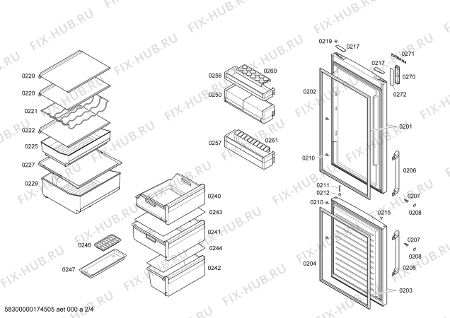 Схема №3 KG36NXI30 с изображением Модуль управления для холодильника Siemens 00751263