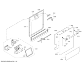 Схема №1 DWHD651GFP с изображением Передняя панель для электропосудомоечной машины Bosch 00706501
