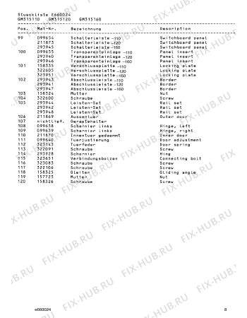 Схема №4 GM315110 с изображением Переключатель для посудомойки Bosch 00158313