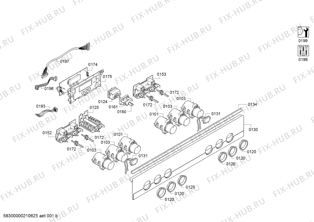 Схема №2 HE557HBS1C с изображением Ручка конфорки для электропечи Siemens 10007222