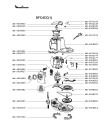 Схема №1 DFC4CA(3) с изображением Корпусная деталь для кухонного комбайна Moulinex MS-5909859