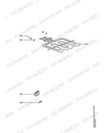 Схема №2 B3101-4-M   UK с изображением Панель для электропечи Aeg 8996619274930