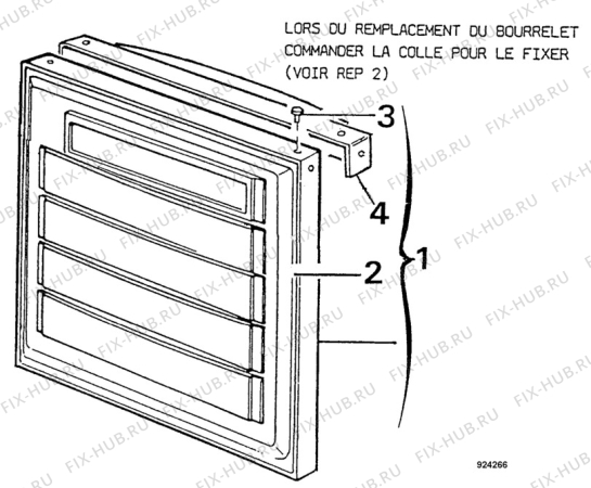 Взрыв-схема холодильника Arthurmartinelux AR3414W - Схема узла Freezer door