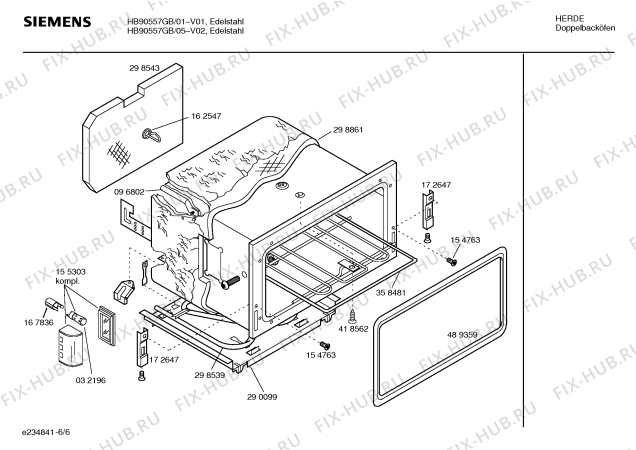 Схема №3 HB90557GB с изображением Панель управления для плиты (духовки) Siemens 00437187