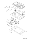 Схема №1 PIM930TTGH (F087464) с изображением Решетка на поверхность для плиты (духовки) Indesit C00310861