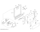Схема №2 DF460163CN с изображением Передняя панель для посудомоечной машины Bosch 00742340
