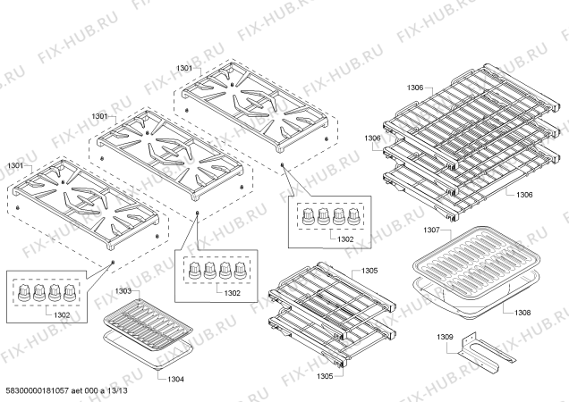 Схема №2 PRL486GDH с изображением Панель управления для плиты (духовки) Bosch 00249960