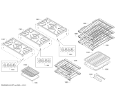 Схема №2 PRD486NLHC с изображением Панель для плиты (духовки) Bosch 00713422