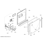 Схема №2 SHI47M36CH с изображением Передняя панель для посудомойки Bosch 00447892