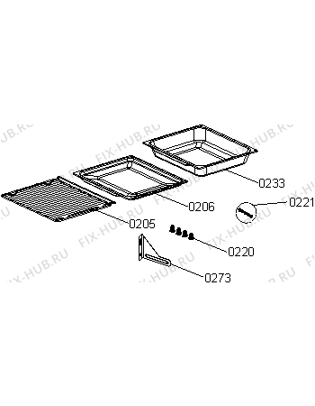 Взрыв-схема плиты (духовки) Gorenje G85112WH (729142, FG513A-HPA7H) - Схема узла 03