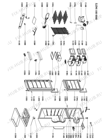 Схема №1 ARC 5751/AL с изображением Дверь для холодильника Whirlpool 481241610358