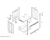 Схема №3 HBN43M551A с изображением Решетка для плиты (духовки) Bosch 00445364
