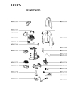 Схема №1 KP1509CH/7Z0 с изображением Электропитание для кофеварки (кофемашины) Krups MS-623042