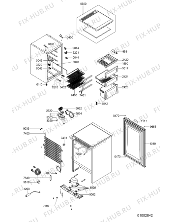 Схема №1 ARC 0501/1 с изображением Микрокомпрессор для холодильника Whirlpool 481236039056