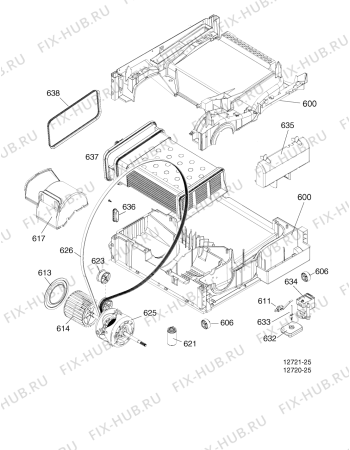 Взрыв-схема стиральной машины Indesit TCD980G (F068680) - Схема узла