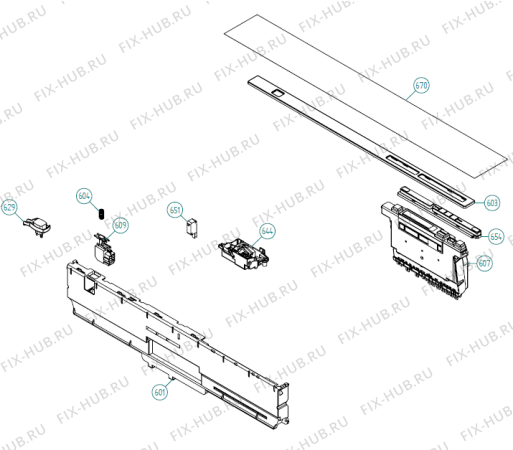 Взрыв-схема посудомоечной машины Atag VA9611QT XXL NL   -VA9611QTUU-A01 (341703, DW70.3) - Схема узла 11