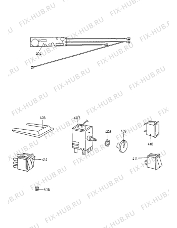 Взрыв-схема холодильника Electrolux EC2620S - Схема узла Electrical equipment