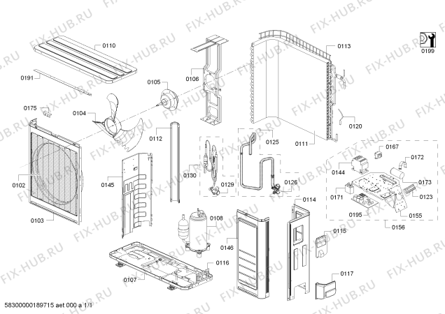 Схема №1 B1ZDA24600 с изображением Клапан для кондиционера Bosch 00618557