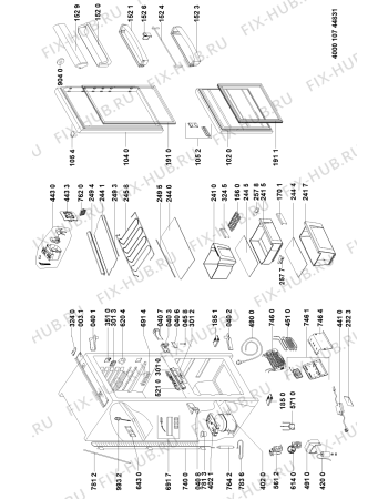 Схема №1 ART 884/A+/NF с изображением Сенсорная панель для холодильной камеры Whirlpool 481010494476