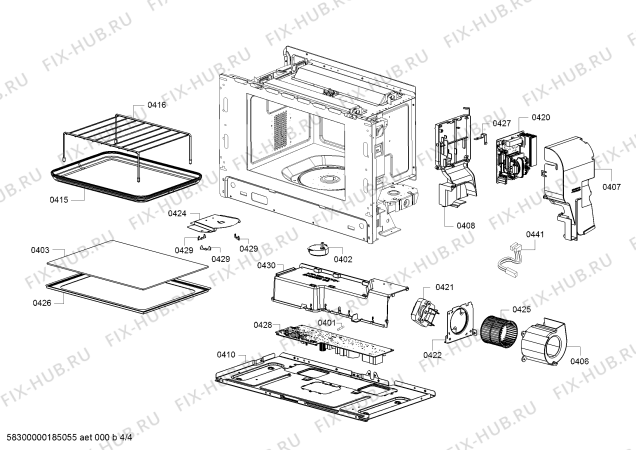 Схема №2 C17GR01N0 с изображением Модуль управления для духового шкафа Bosch 00773982